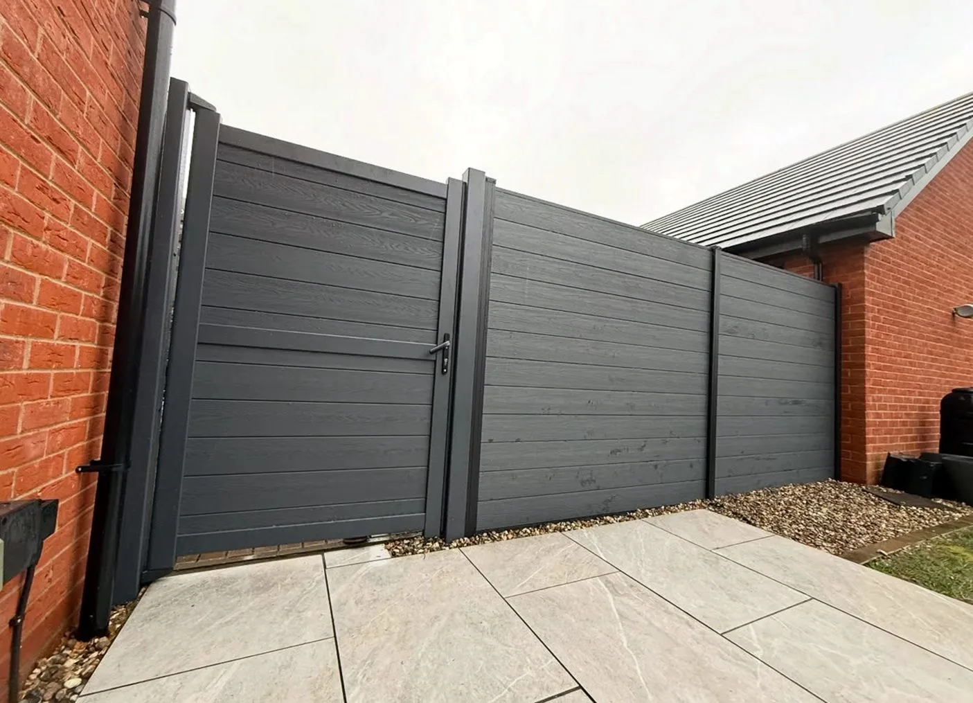 Residential driveway gate installation in Dayton, OH